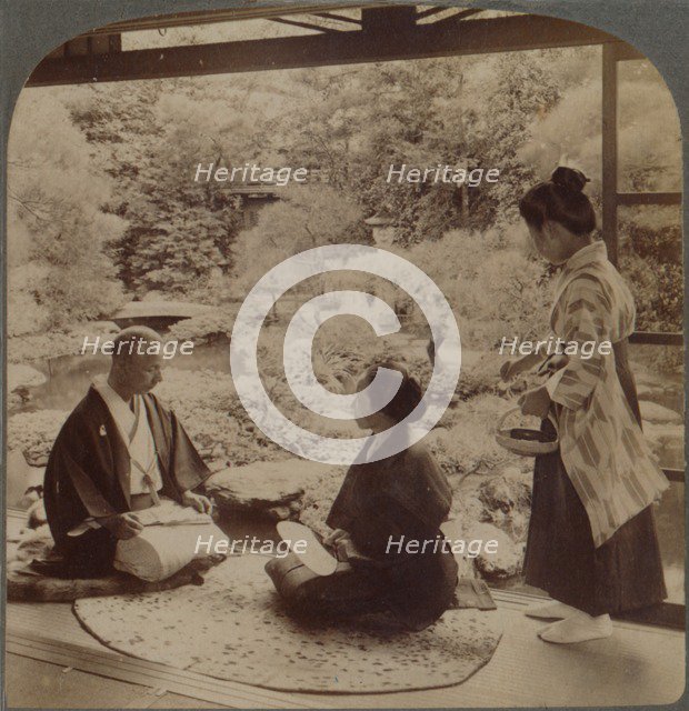 'South gardens from home of Mr Y Namikawa, the famous leader in art industries, Kyoto, Japan', 1904. Artist: Unknown.