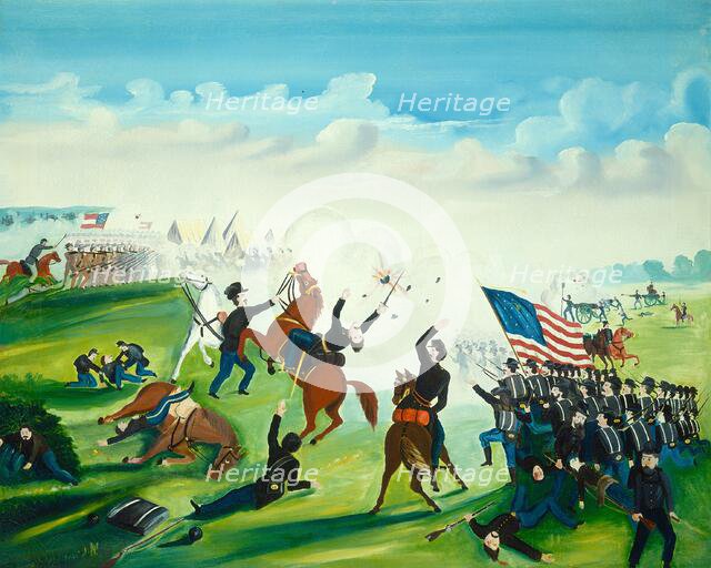 Civil War Battle, 1861 or after. Creator: Unknown.