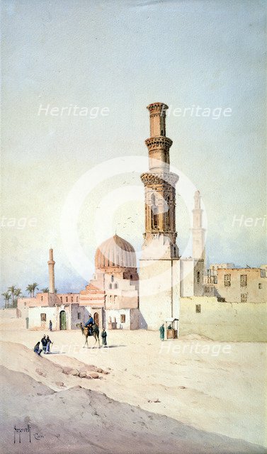 'Tomb of the Califes, Cairo', c1907. Artist: David Roberts
