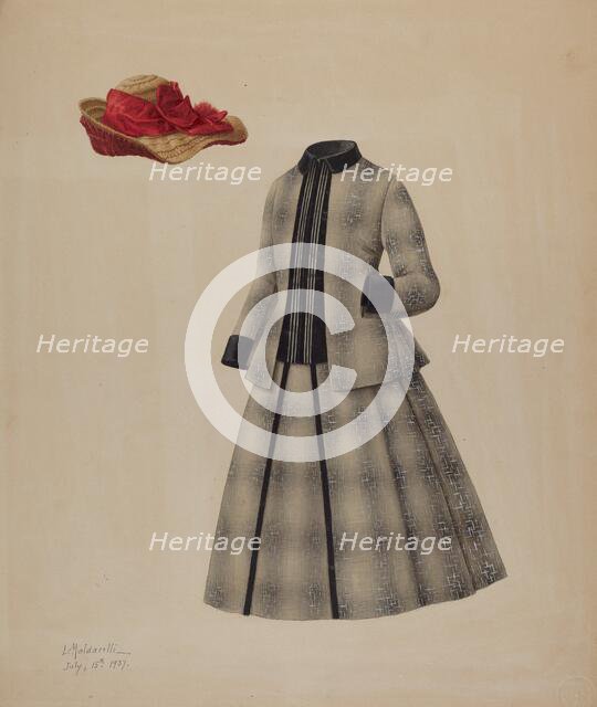 Doll's Suit and Hat, 1937. Creator: Louis Maldarelli.