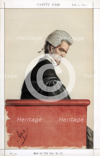 Sir John George Shaw-Lefevre, British barrister, politician and civil servant, 1871. Artist: Carlo Pellegrini