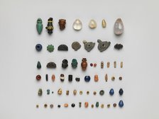 Beads and Amulets, Coptic, 4th century. Creator: Unknown.