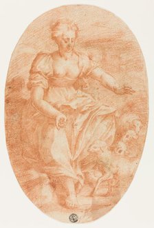 Allegorical Figure of Meekness or Saint Agnes, 1545/50. Creator: Unknown.