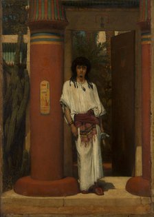 An Egyptian in a Doorway, 1865. Creator: Sir Lawrence Alma-Tadema.