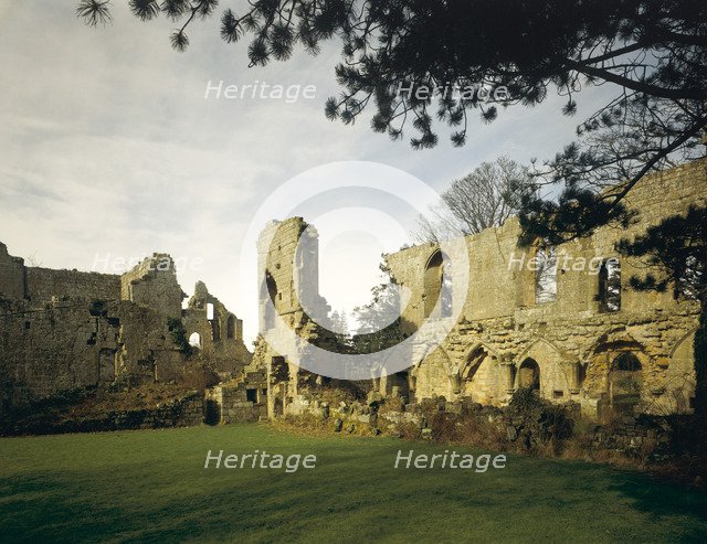 The infirmary from the South, the Cistercian Abbey of Jervaulx, North Yorkshire, 1995 Artist: Andrew Tryner