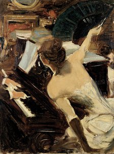 La cantante mondana, c1884. Creator: Boldini, Giovanni (1842-1931).
