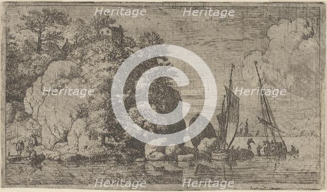 The Two Boats on the River, 17th century. Creator: Allart van Everdingen.