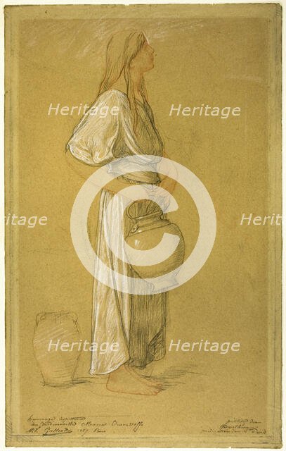 Study: Woman with a Jar, 1887. Creator: Pierre Victor Galland.