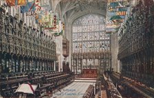 'Windsor, St. George's Chapel, Choir' c1916. Artist: Unknown.