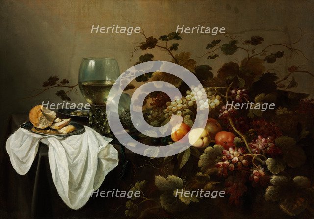 Still Life with Fruit and Roemer. Artist: Claesz, Pieter (c. 1597-1660)