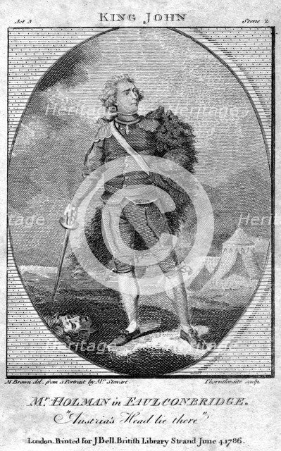 'Mr Holman in Faulconbridge', 1786.Artist: Thornthwaite