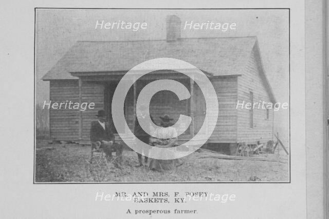 Mr. and Mrs. F Posey; Baskets, Ky.; A prosperous farmer, 1907. Creator: Unknown.
