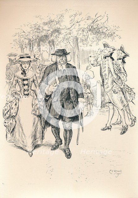 'Running The Gauntlet - Stage VI', c1920. Artist: Charles Edmund Brock.