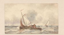 Ships at sea, 1829-1879. Creator: Ary Pleijsier.