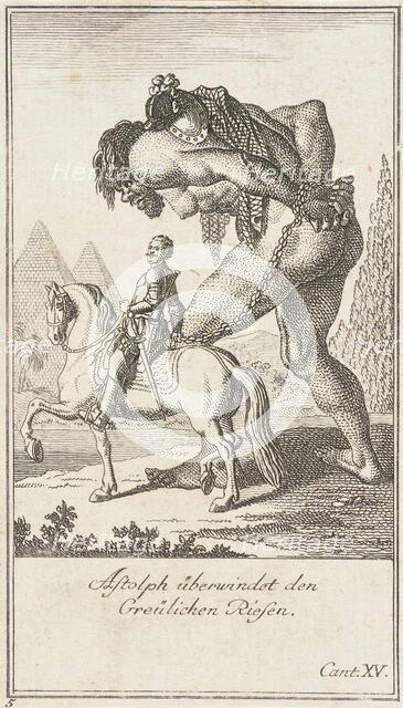 Plate 5 for Ariosto's 'Orlando Furioso', 1772. Creators: Daniel Nikolaus Chodowiecki, Daniel Berger.