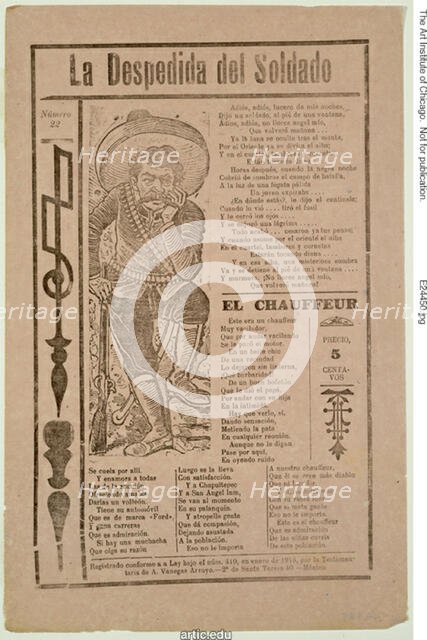 The Soldier's Farewell, n.d. Creator: José Guadalupe Posada.