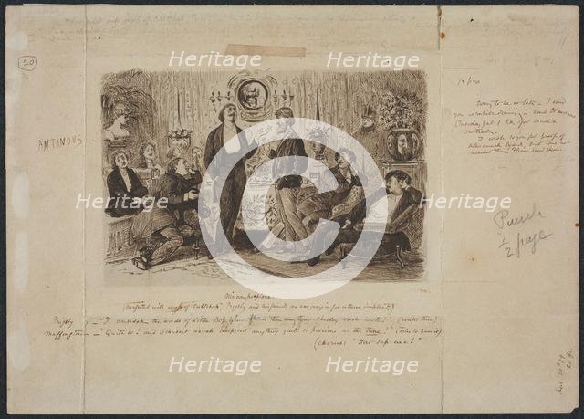 "Nincompoopiana," Illustration for Punch, c. 1879. Creator: George Louis Palmella Busson Du Maurier (British, 1834-1896).