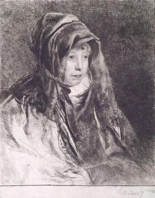 Agnes Geddes, the Artist's Mother, 1822. Creator: Andrew Geddes.