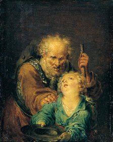 The Blinded Belisarius as a Beggar, 1780-1790. Creator: Januarius Zick