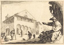Almshouse, c. 1617. Creator: Jacques Callot.