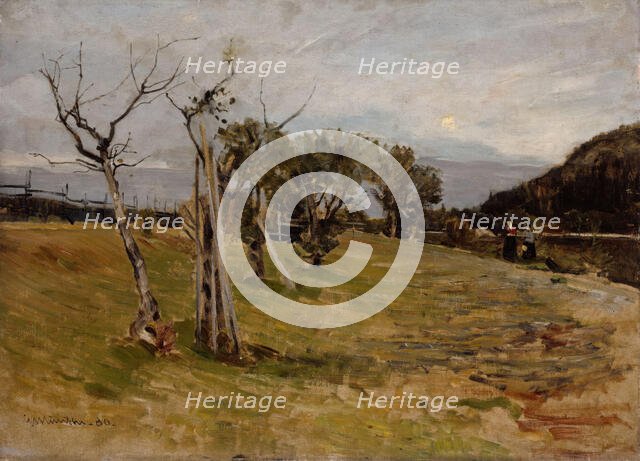 Evening in the Forest, 1880. Creator: Gerhard Munthe.