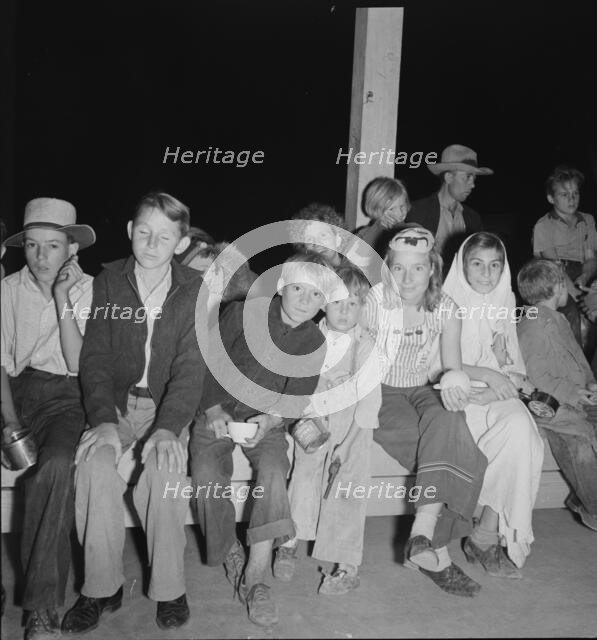 Halloween party at Shafter migrant camp, California, 1938. Creator: Dorothea Lange.