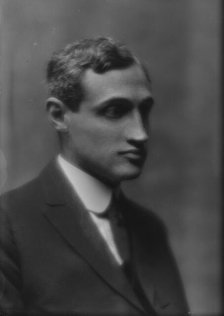 Cardozo, M.H., Jr., portrait photograph, 1913. Creator: Arnold Genthe.