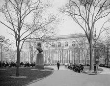 The New York Public Library and Bryant Park, New York, c.between 1910 and 1920. Creator: Unknown.