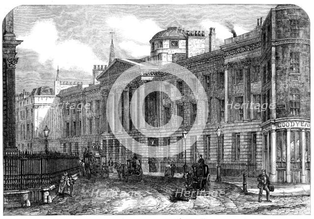 The Great Schools of England: St. Paul's School, east end of St. Paul's Churchyard, 1862.  Creator: Unknown.