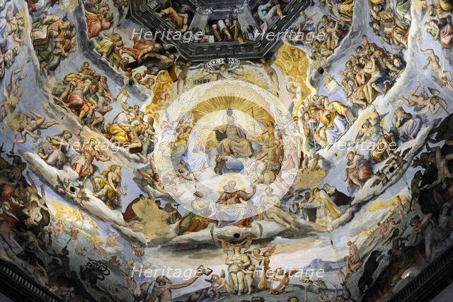 The Last Judgement, Duomo of Florence, Italy, 1572-1579.  Creators: Giorgio Vasari, Federico Zuccaro.