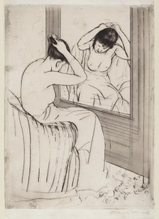 The Coiffure, 1890-1891. Creator: Mary Cassatt.