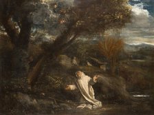 Landscape with a Saint in Ecstasy, 1612-1647. Creator: Pier Francesco Mola.
