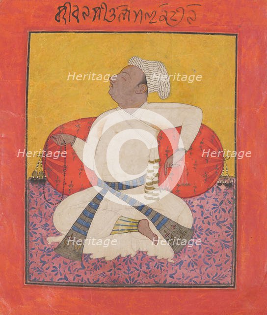 Maharaja Sital Dev in Devotion, ca. 1690. Creator: Unknown.