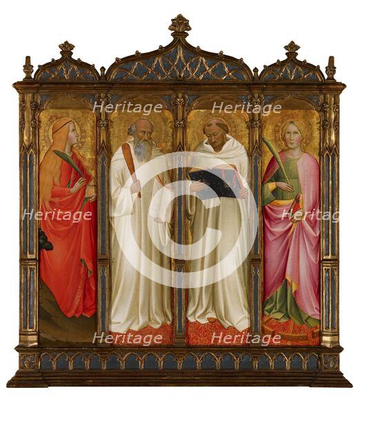 St Mary Magdalene, St Benedict, St Bernard of Clairveaux and St Catherine of Alexandria, 1387-1388. Creator: Agnolo Gaddi.
