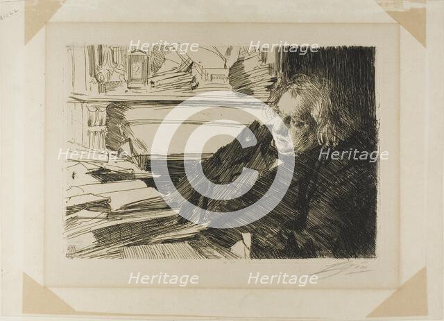 Ernest Renan, 1892. Creator: Anders Leonard Zorn.