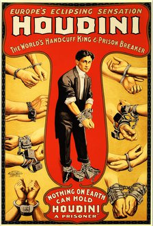 Harry Houdini, c. 1906. Creator: Anonymous.