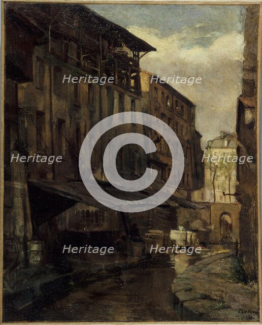 The Bievre, rue de Valence, c1899. Creator: JS Le Merle.