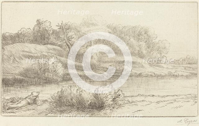 Banks of the Venelle (Bord de la Venelle). Creator: Alphonse Legros.