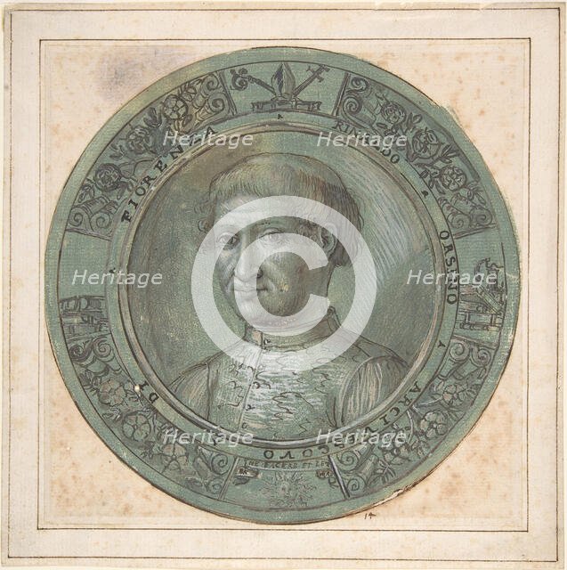 Portrait of Rinaldo Orsino, Archbishop of Florence (1474-1508), early 17th century. Creator: Bernardino Capitelli.