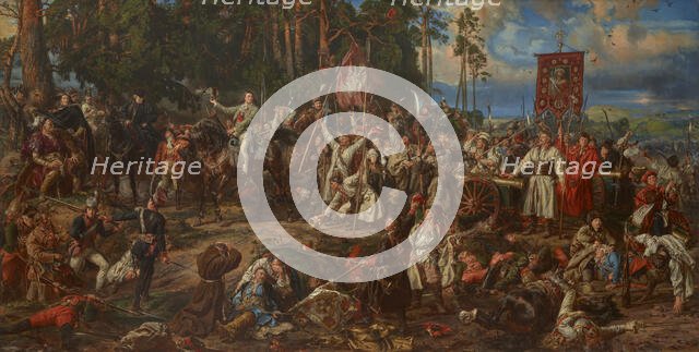 Tadeusz Kosciuszko after the Battle of Raclawice , 1888. Creator: Matejko, Jan Alojzy (1838-1893).