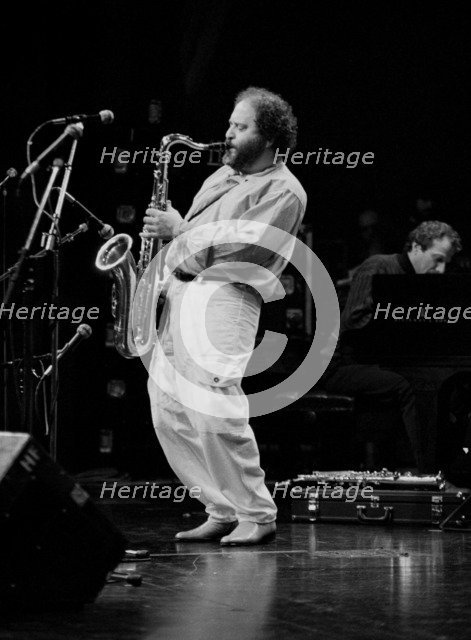 Joe Farrell, Shaw Theatre, London, March, 1985.  Artist: Brian O'Connor.