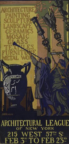 Architectural league of New York, c1887 - 1922. Creator: JM Hewlett.