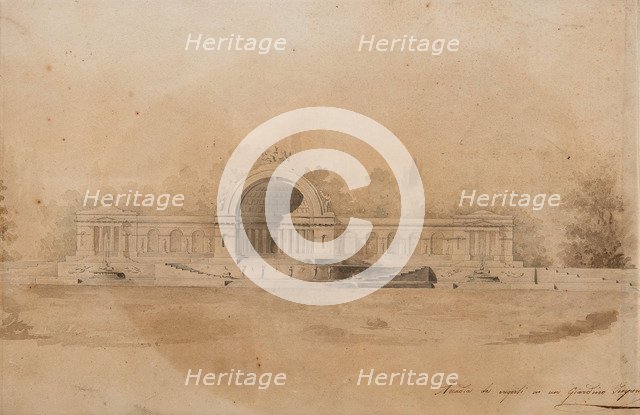 Study of an Arcade for Tsarskoye Selo. Artist: Quarenghi, Giacomo Antonio Domenico (1744-1817)