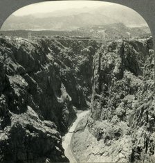 'The World's Highest Bridge Spanning the Royal Gorge, near Canon City, Colo.', c1930s. Creator: Unknown.