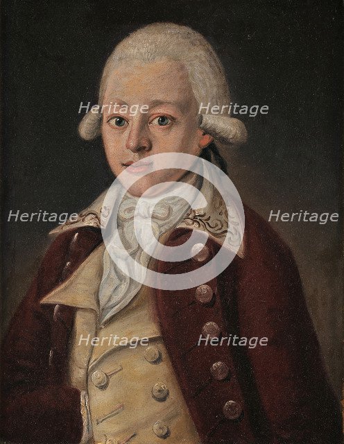 Wolfgang Amadeus Mozart (1756-1791), ca 1770. Artist: Anonymous  