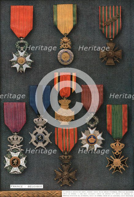 'Decorations de Guerre; France - Belgique', 1917. Creator: Unknown.