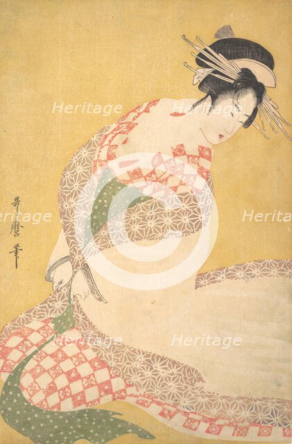 The Outer Robe, ca. 1795. Creator: Kitagawa Utamaro.