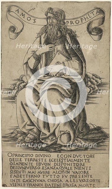 The Prophet Amos, 1480/90. Creator: Francesco Rosselli.