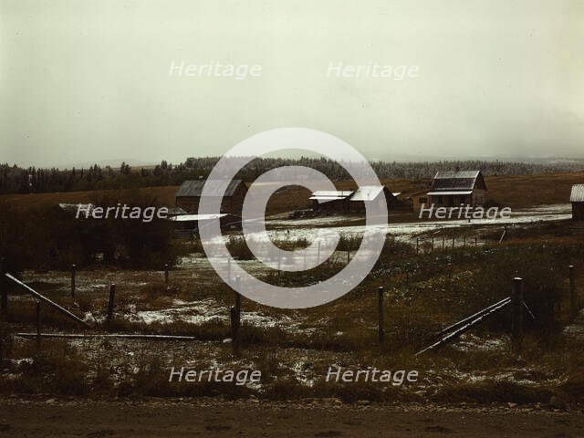 Ben Bow Mill of the Metal Reserves' Chromite development, Stillwater County, Montana, 1942. Creator: Russell Lee.