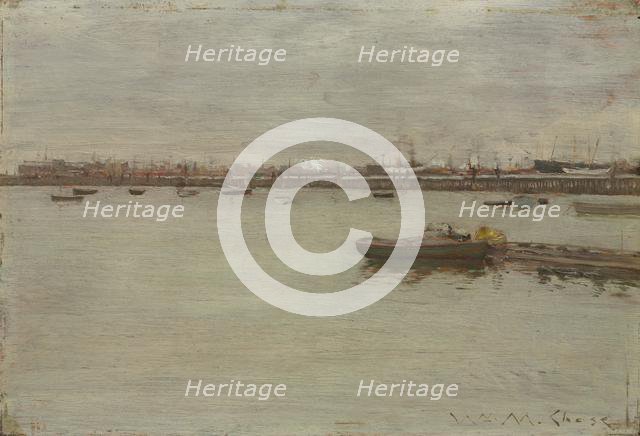 Gray Day on the Bay, c. 1886. Creator: William Merritt Chase (American, 1849-1916).